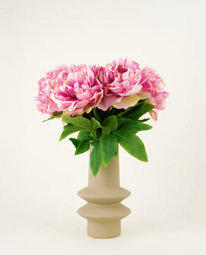 Kunstblumenstrauß aus Seide, Pfingstrose Hellrosa