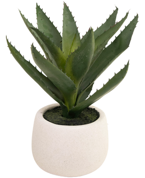 Künstliche Pflanze Aloe Vera 28 cm im Ziertopf
