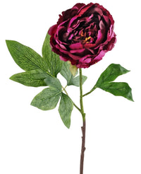 Künstliche Blume Pfingstrose 61 cm aubergine