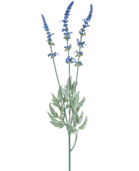 Künstlicher Zweig Lavendel 66 cm blau