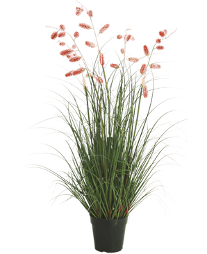 Kunstgras Pflanze Tausendfüßler Gras 100 cm feuerhemmend