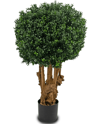 Künstliche Buchsbaumkugel Holz Römischer Stil UV 90 cm