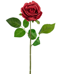 Künstliche Rose "Emine" Real Touch Rot 43cm