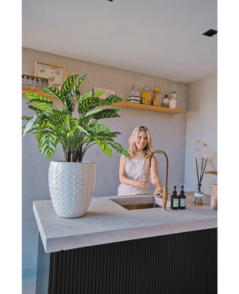 Kunstpflanze Calathea Makoyana Deluxe 75 cm