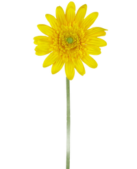 Künstliche Gerbera 53 cm gelb