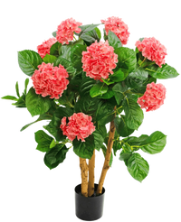 Künstliche Hortensie 85 cm rosa